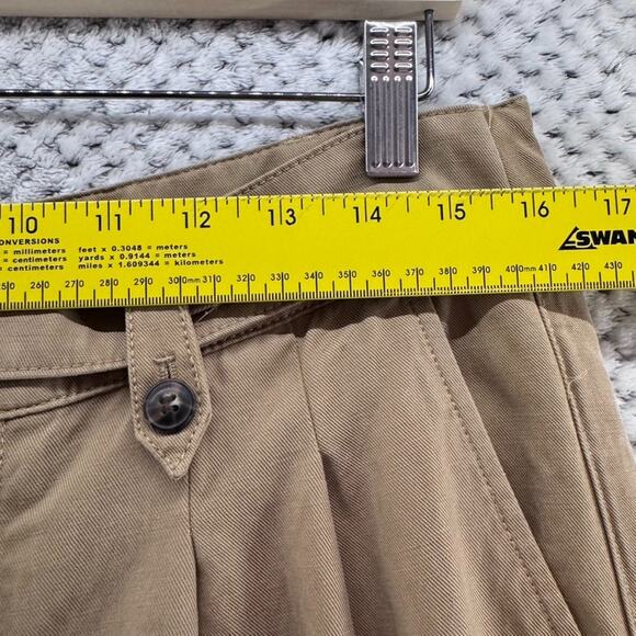Madewell Harlow Wide Leg Pants Womens 12 Beige Khaki Lyocell Pleated High Rise - Picture 9 of 16